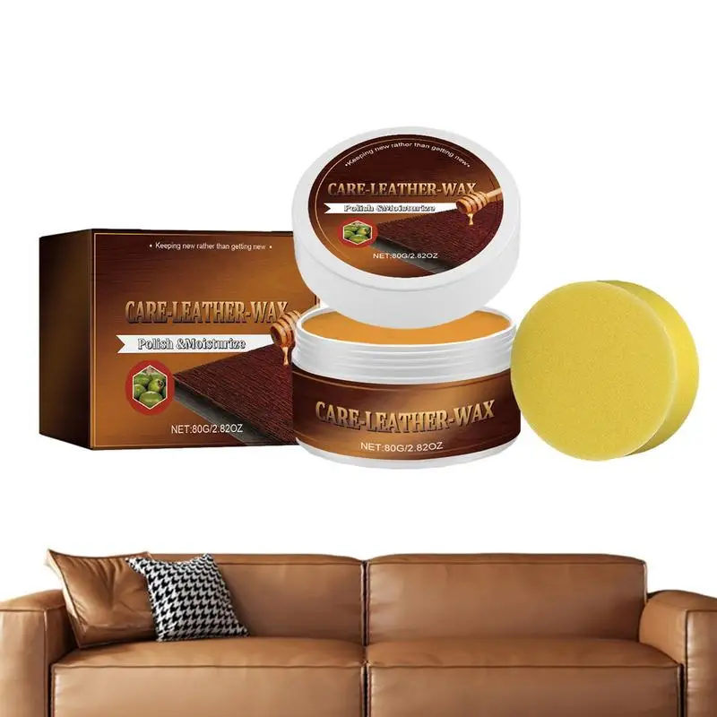 Leather Shoe Polish - Lederreparaturcreme, Lederreiniger, weicher Balsam, Lederglanz für